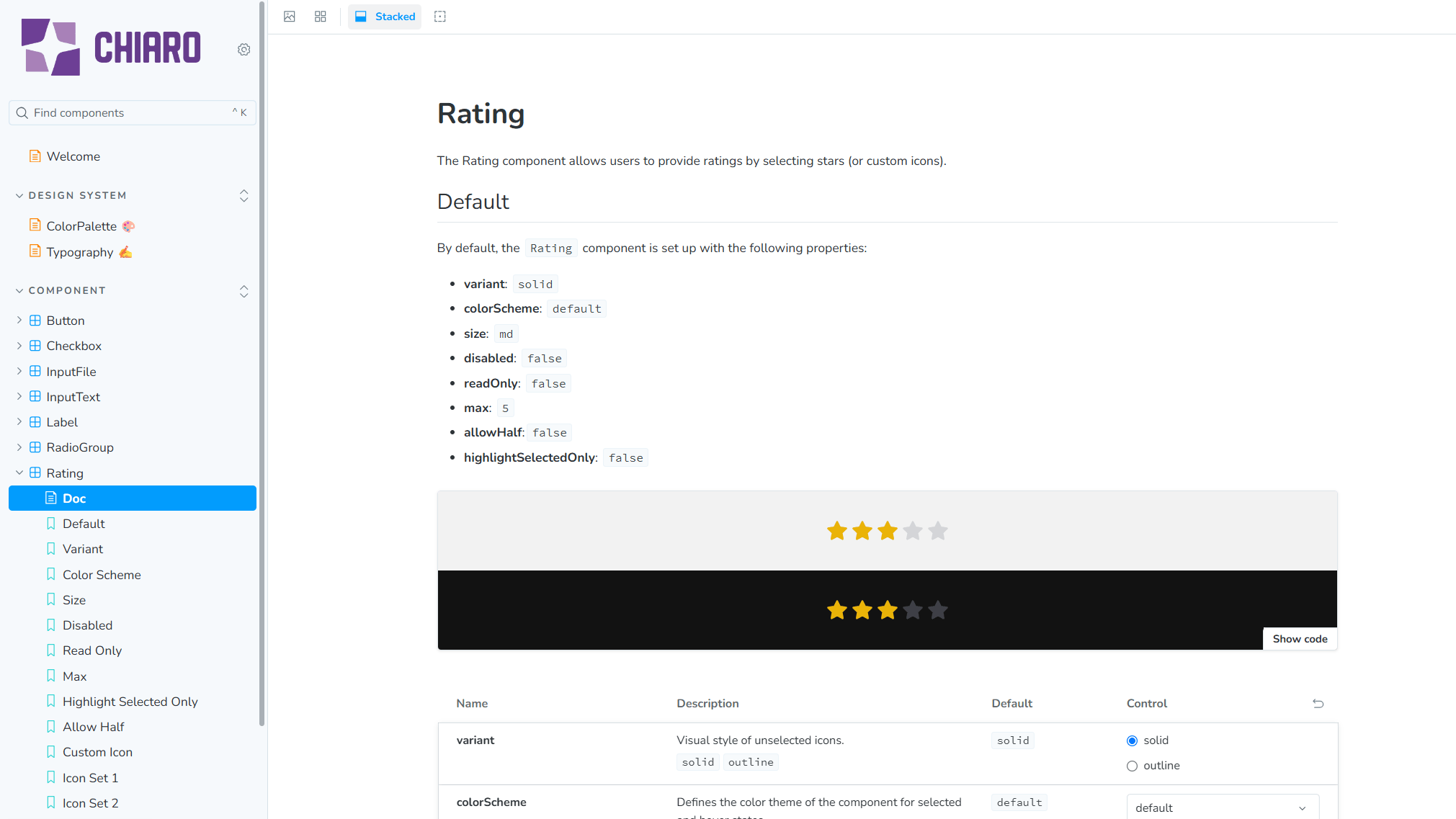 Rating Component (Doc)